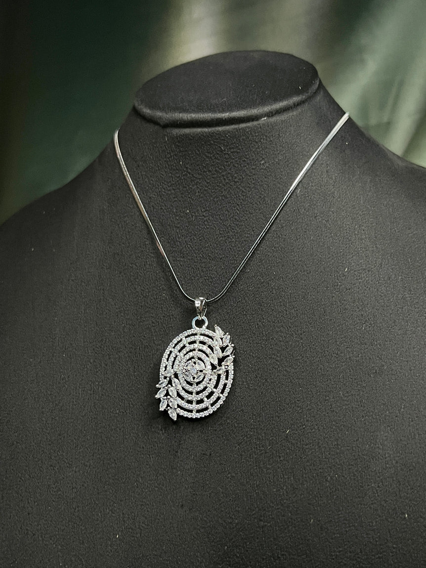 Pendant With Chain And Earring Set P0027