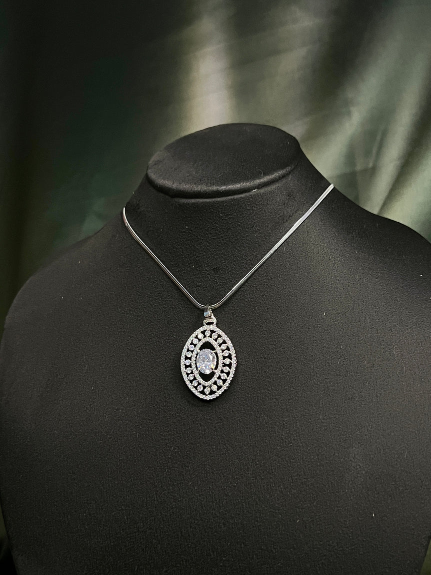 Pendant With Chain And Earring Set P0022