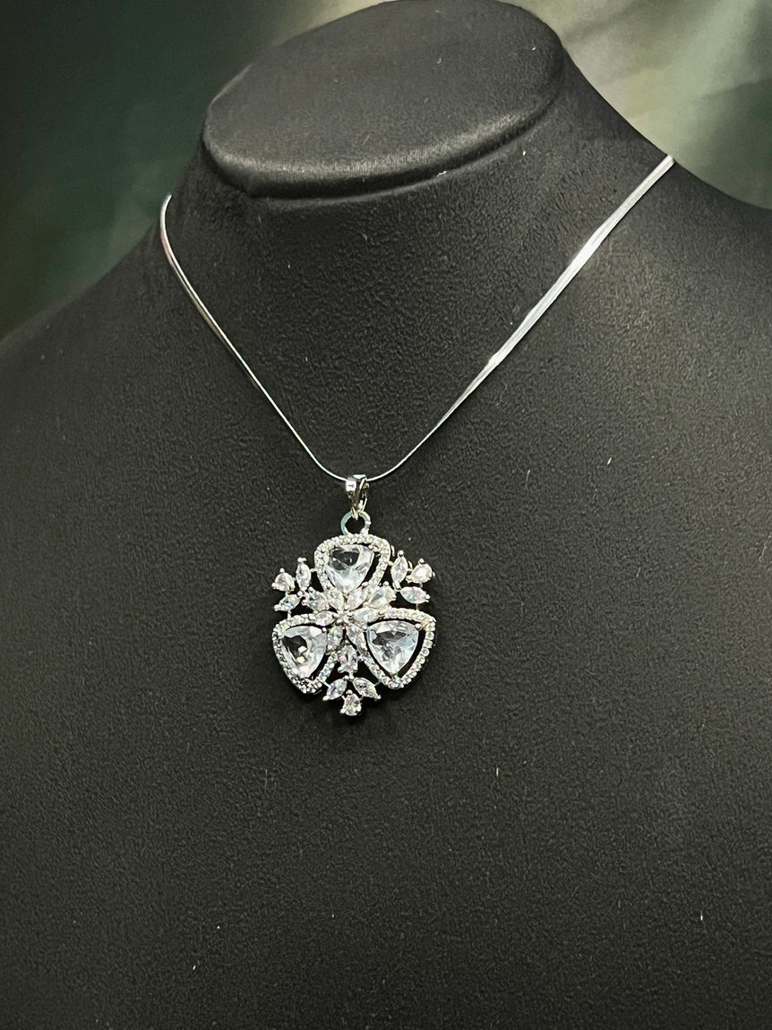 Pendant With Chain And Earring Set P0023
